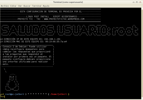 Terminal / Consola optimizada por LPI-SB5 5.0.2