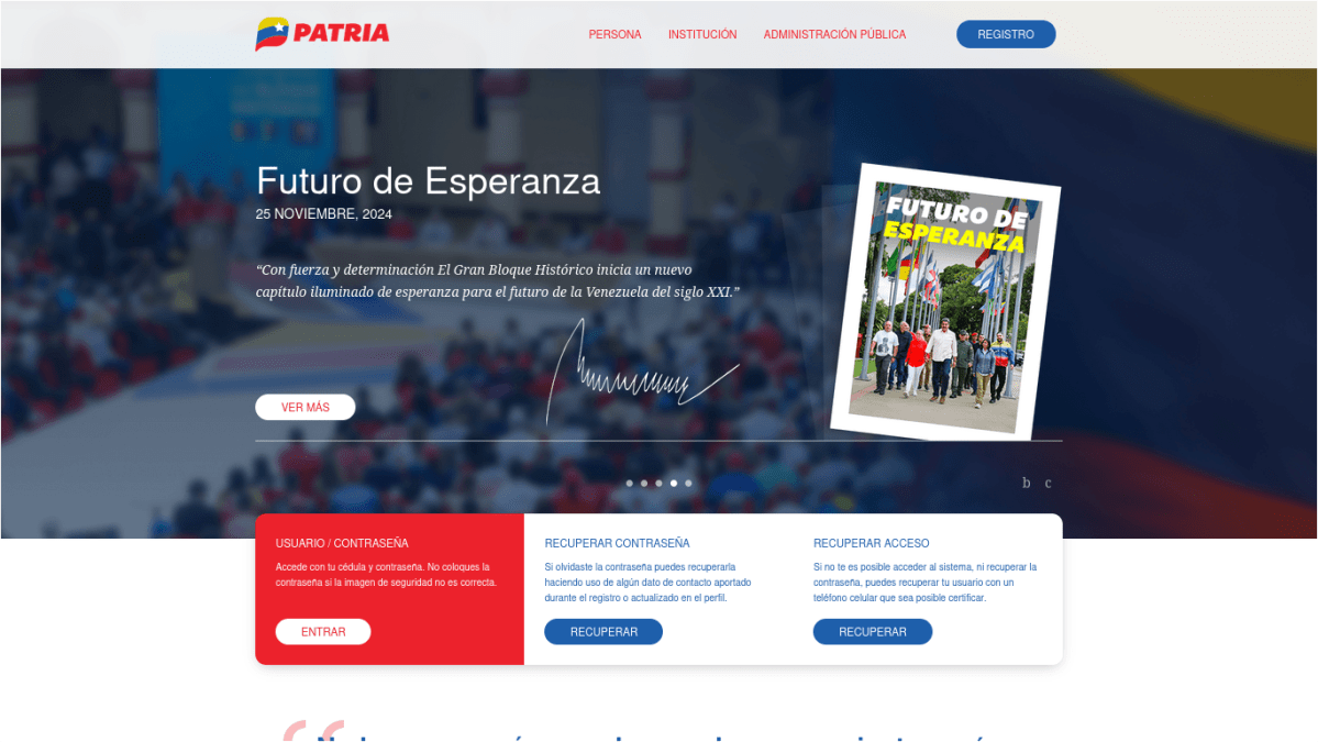 Interfaz web - enero 2024