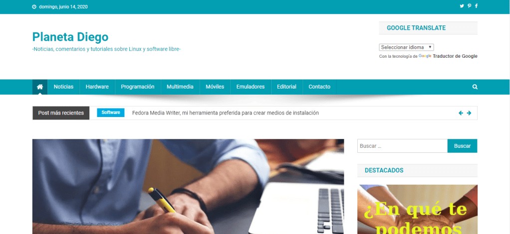 Blog: Planeta Diego - Noticias, comentarios y tutoriales sobre Linux y software libre