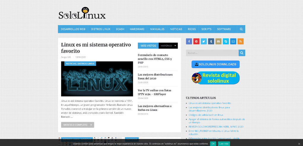 Blog: Sololinux - Linux para todos - Todo sobre Linux en SoloLinux