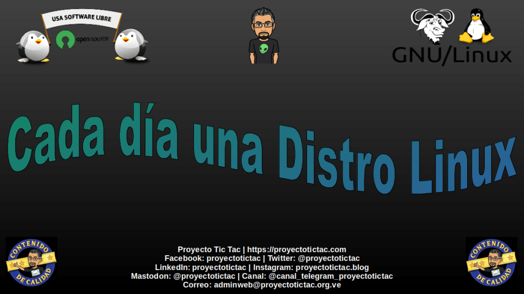 Banner oficial de la Serie de artículos: Cada día una Distro Linux