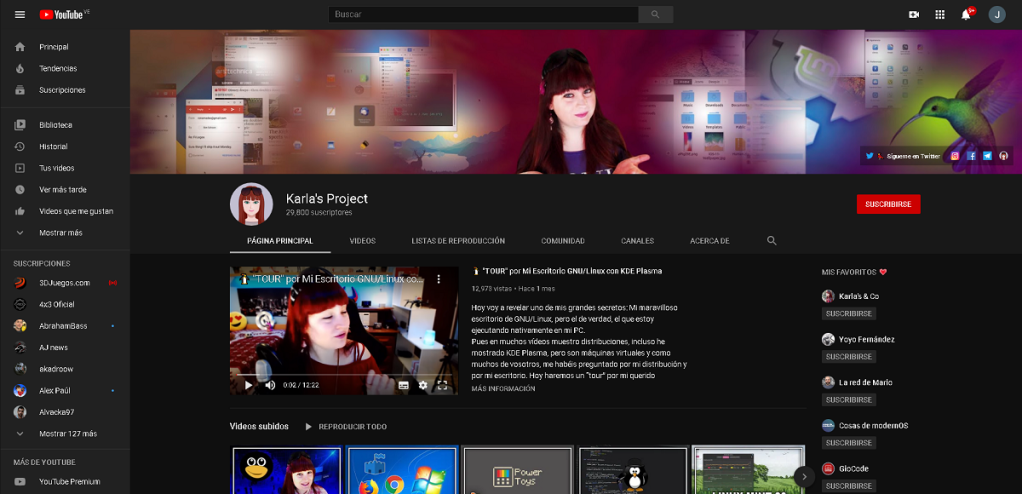 Blog: Karla's Project (Youtube)