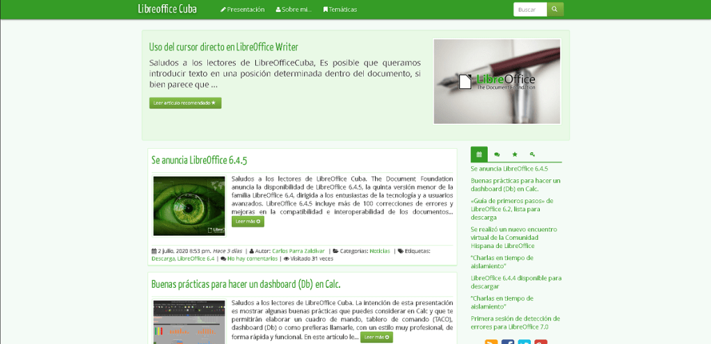 Blog: LibreOffice Cuba