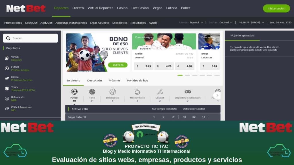 NetBet Sport: Apuestas Deportivas | Apuestas Online.