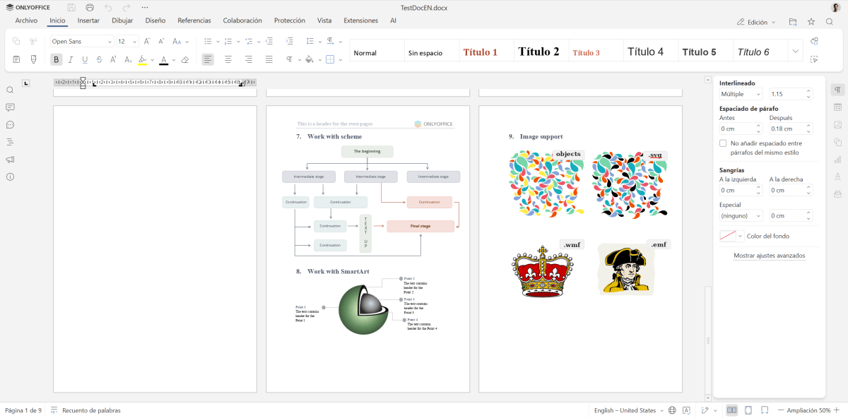 Documentos más organizados para la colaboración en ONLYOFFICE 9.3